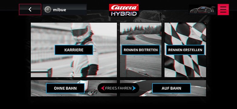 Carrera Hybrid - yarış oyunu uygulaması Carrera Hybrid - yarış oyunu uygulaması