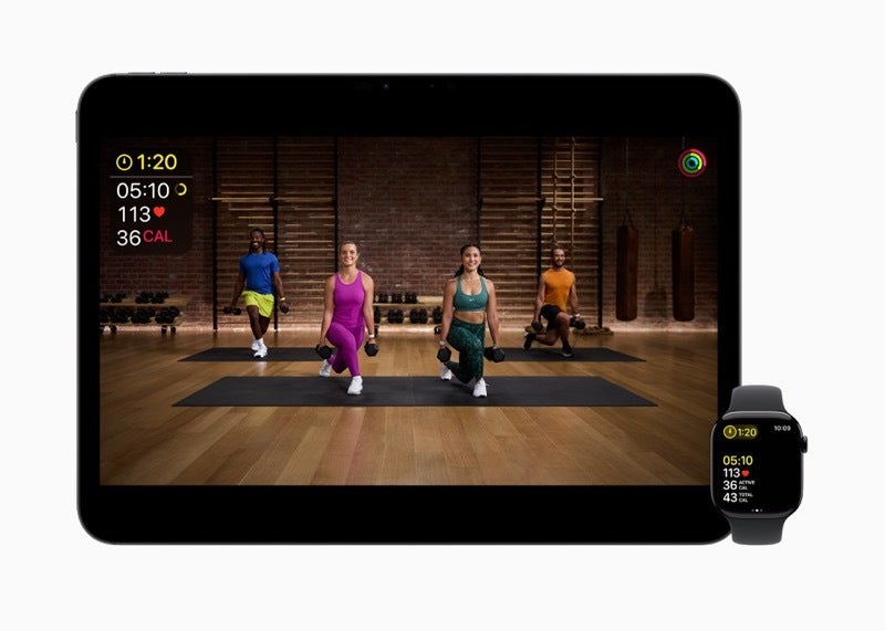 Apple Fitness+ Pickleball antrenmanından görüntü