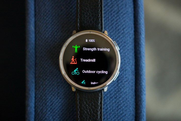 Amazfit Active 2'de mevcut egzersiz modları.