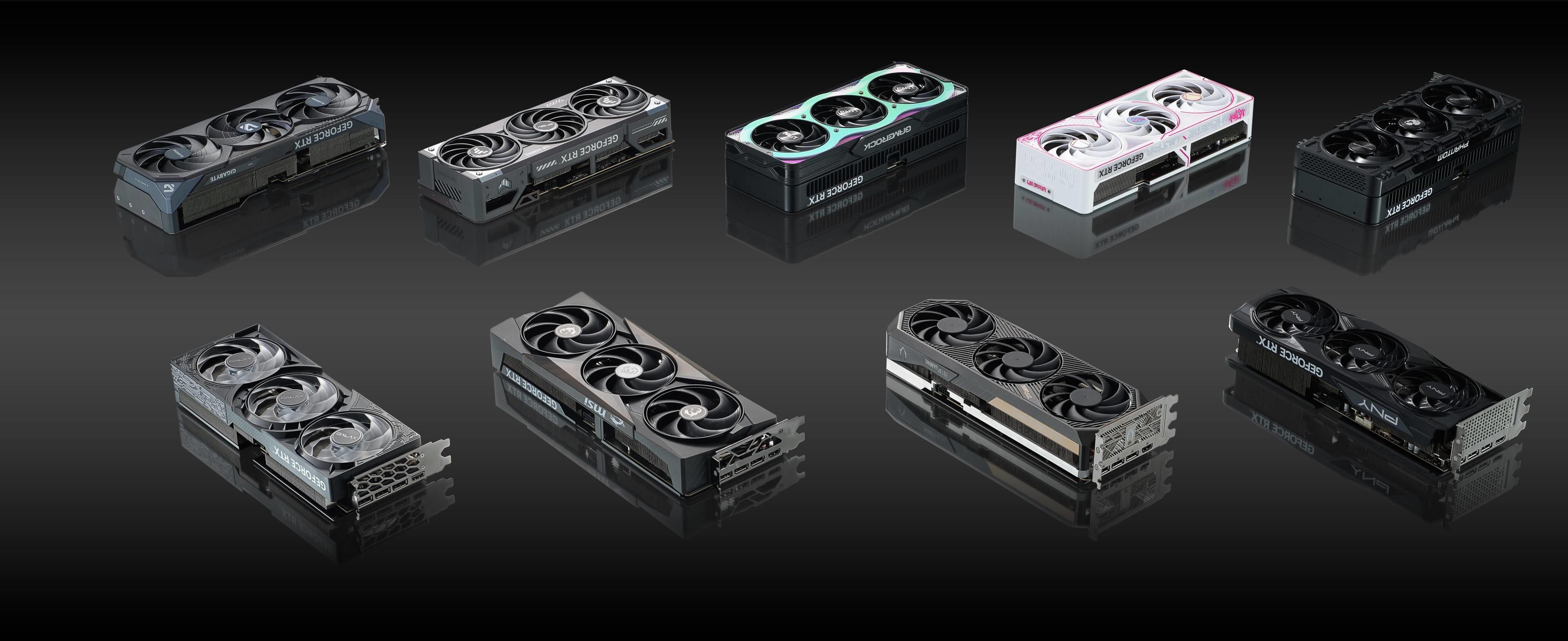 Üçüncü taraf RTX 5000 GPU'lardan oluşan bir seçki.