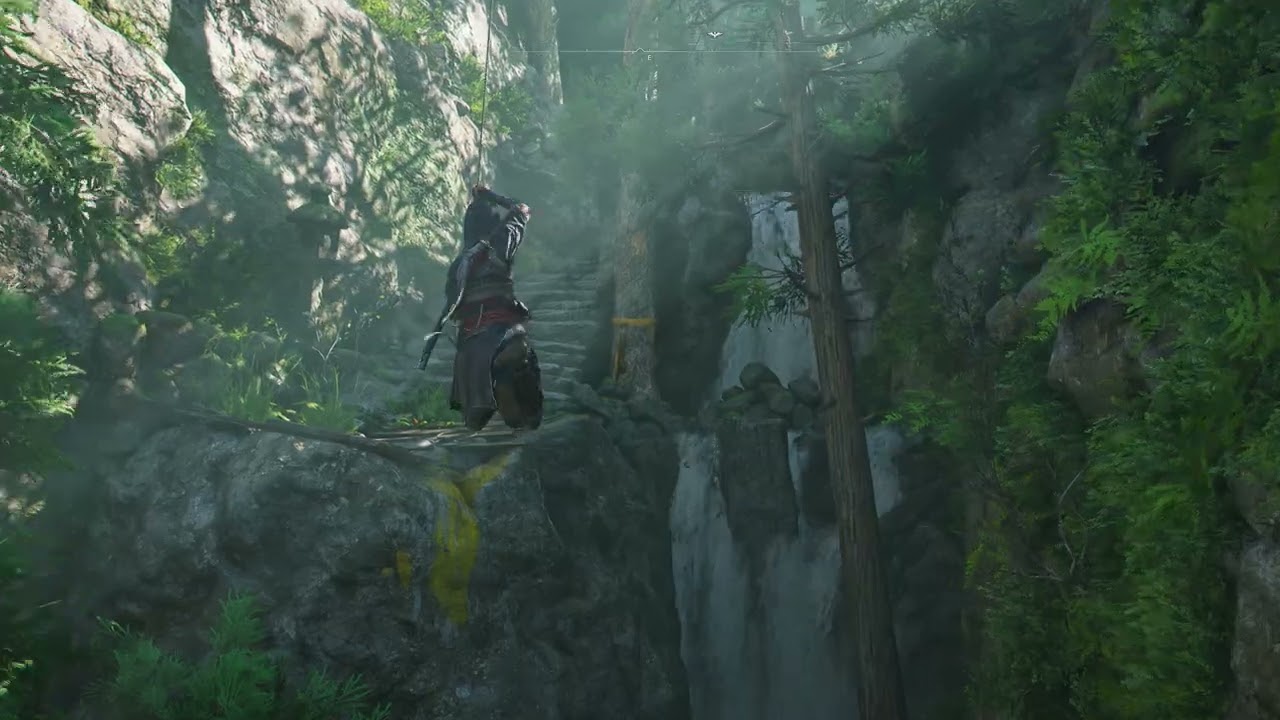Assassin's Creed Shadows - Parkour Deep Dive: Grappling Hook Swing - YouTube