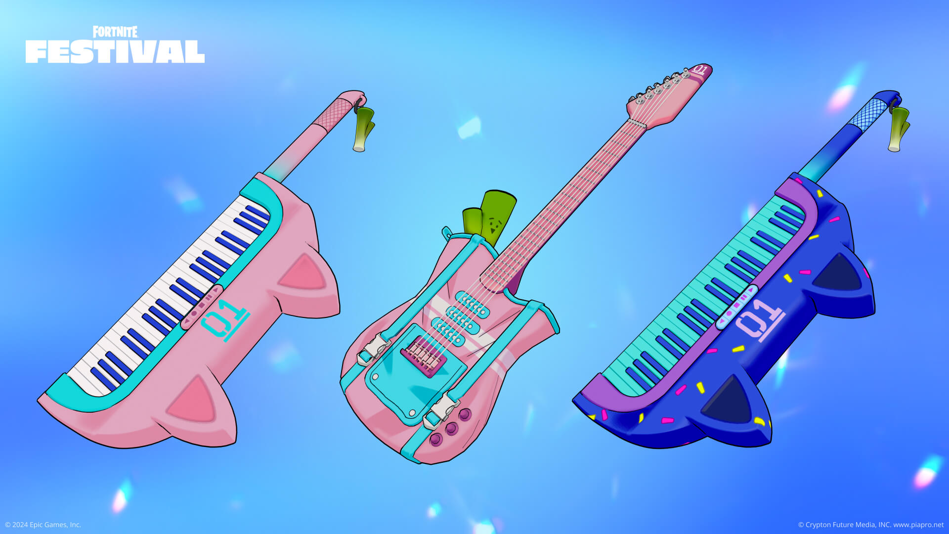 Fortnite Neko Miku Keytar, Neko Miku Gitar ve Miku Brite Stili
