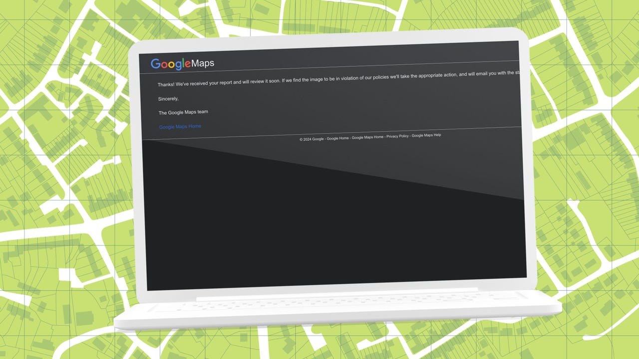 Google Haritalar onay sayfası.