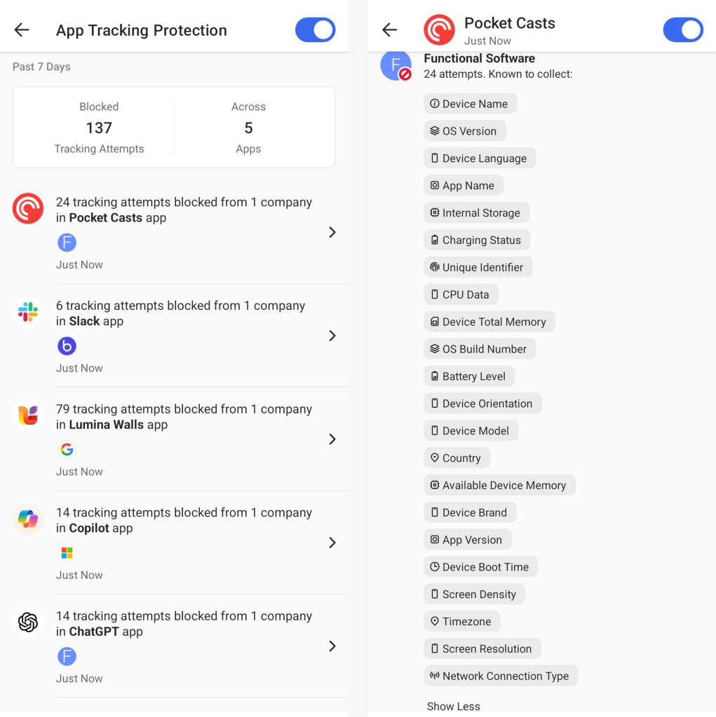 Android gizliliği: Uygulama izleme