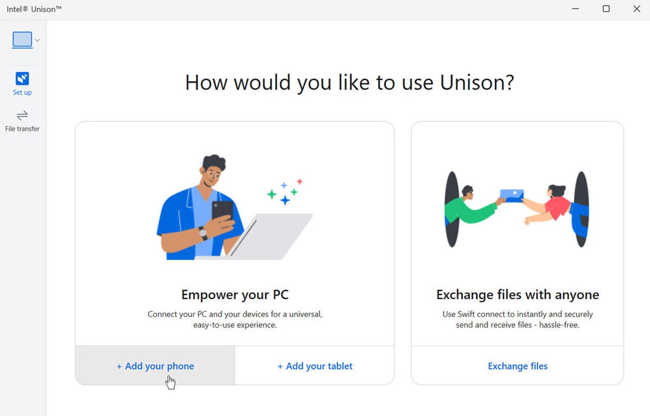 Unison uygulamasını başlatın ve kurun