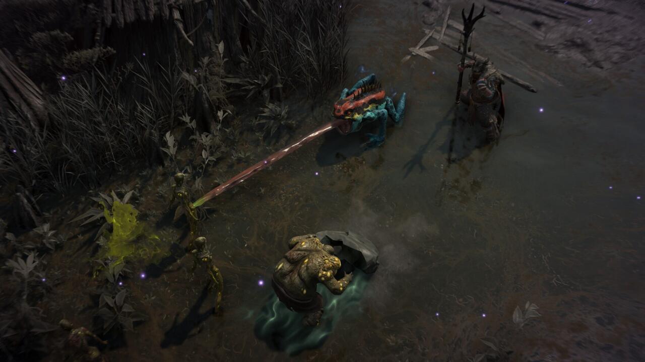 Zehirli Kurbağa hizmetkarı gibi Büyücülük Güçleri, Diablo 3'ün Cadı Doktoruna saygı duruşu niteliğindedir.