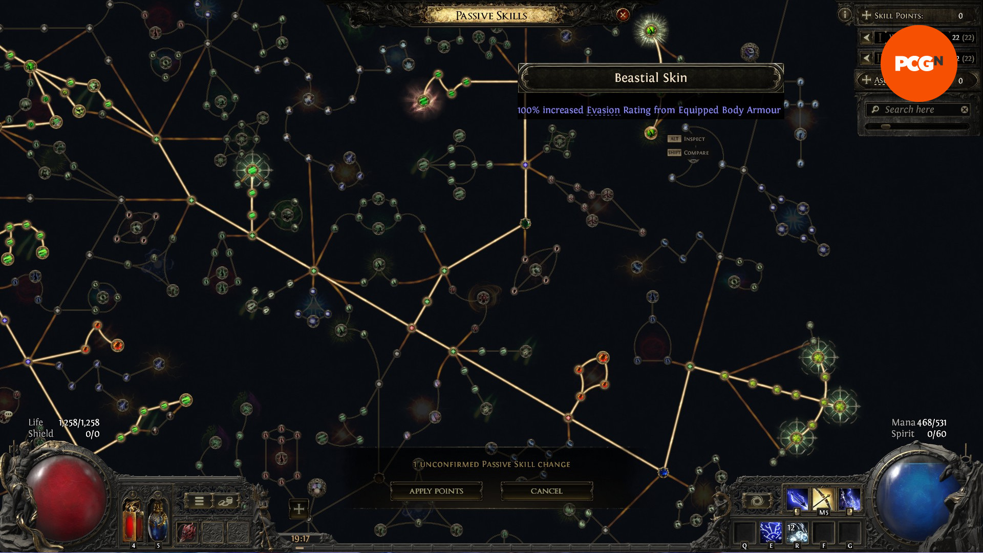 sürgün yolu-2-pob-beceri-ağacı-test-saygı Path of Exile 2 - Bir oyuncu, pasif yetenek ağacına puan atar.