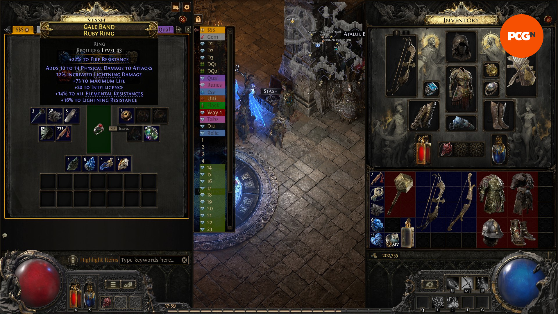 sürgün yolu-2-pob-öğe işçiliği Path of Exile 2 - Bir oyuncu ARPG'de bir yüzük yapar.