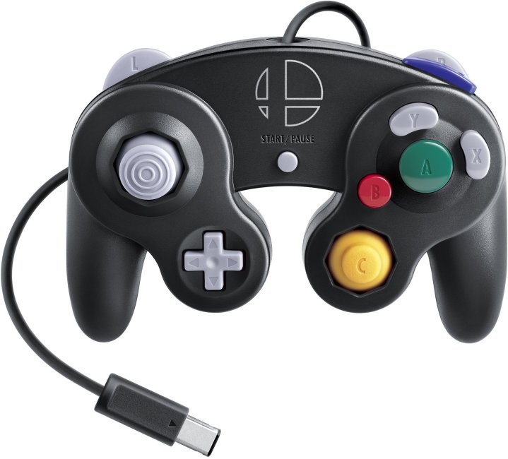 Bir smash bros gamecube denetleyicisi