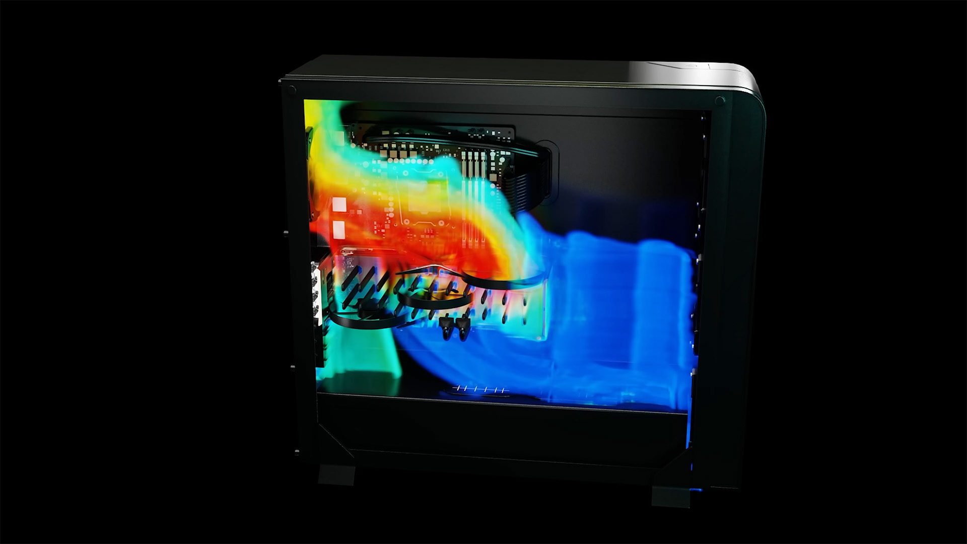 Prototip Nvidia Dört Yuvalı Üçlü Akışlı GPU Soğutucusu