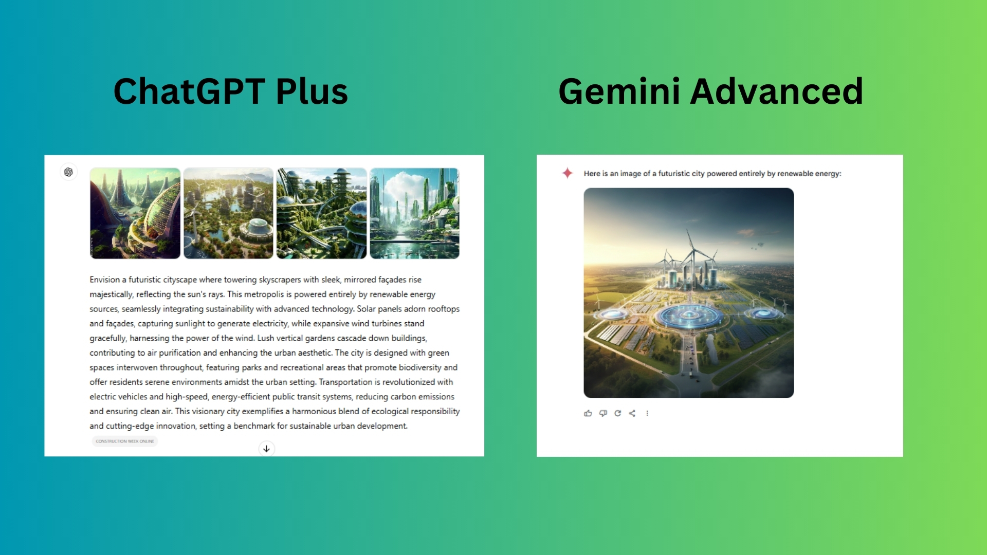 ChatGPT Plus ve Gemini Advanced ekran görüntüsü