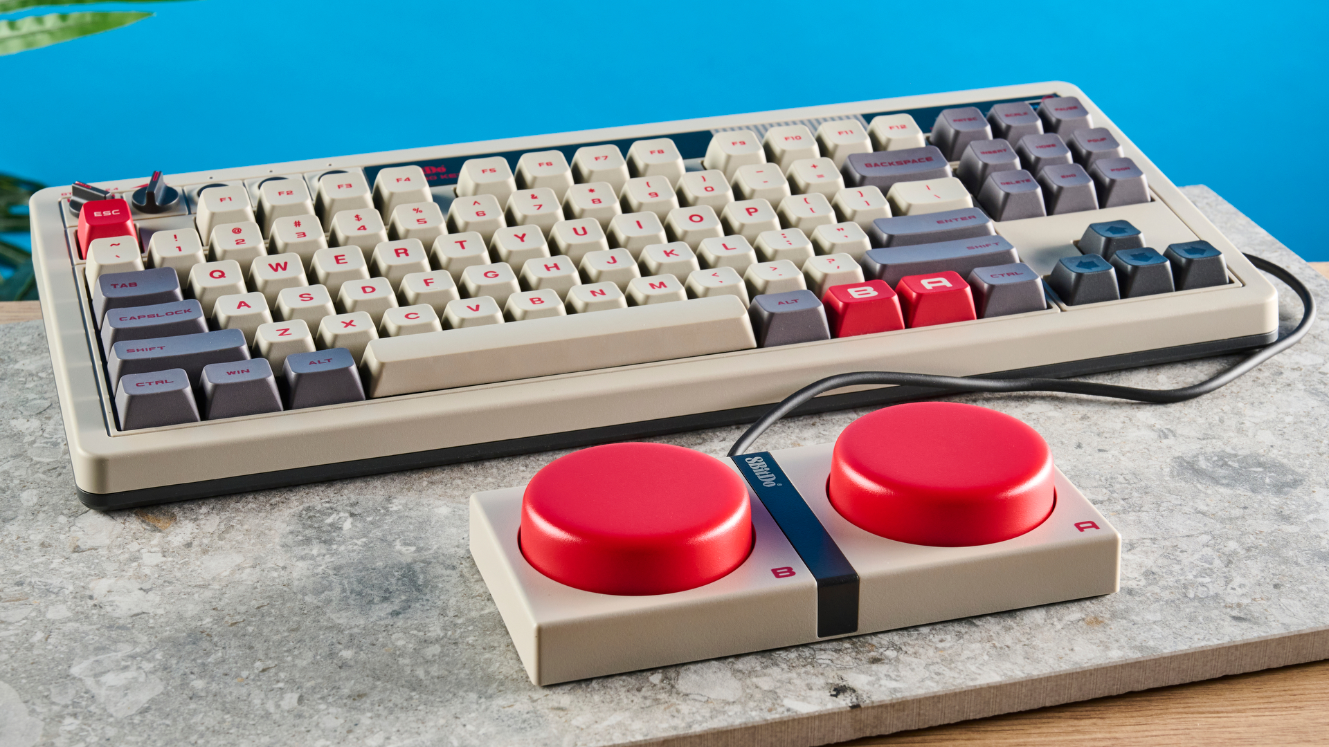 Kablosuz ve sıcak aşılabilir 8bitdo Retro Mekanik Klavye (N Edition)