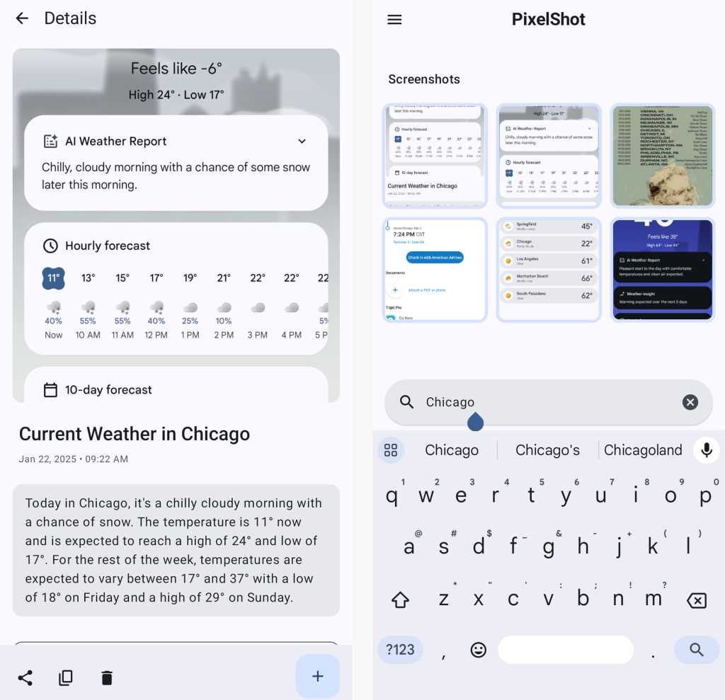 PixelShot: Android ekran görüntüsü araması