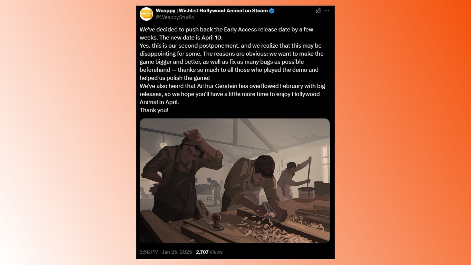 Hollywood Hayvan Erken Erişim Gecikmesi