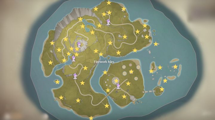 Infinity Nikki'deki Whim Balon haritası konumları.
