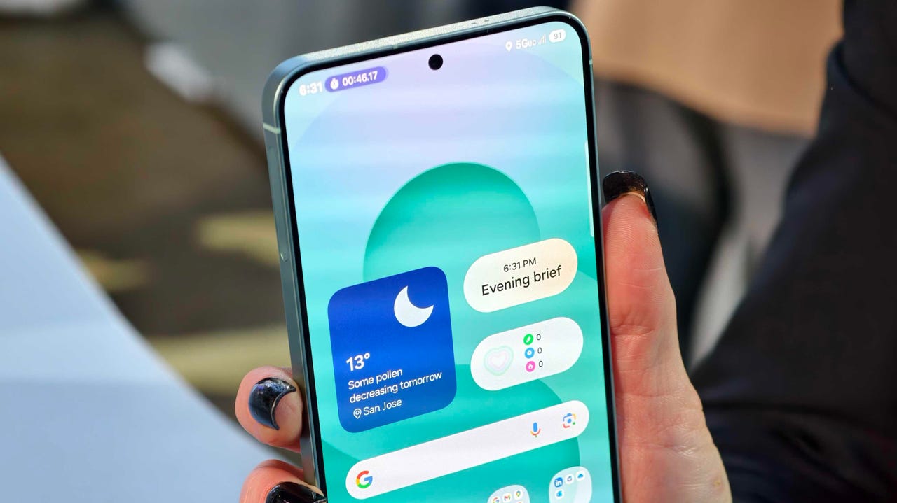 Samsung Galaxy S25 ekranı