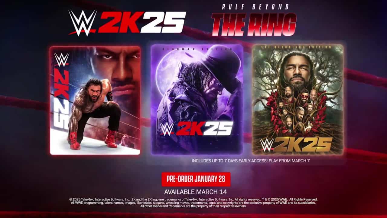 WWE2K25-Editions-DışHaven WWE 2K25