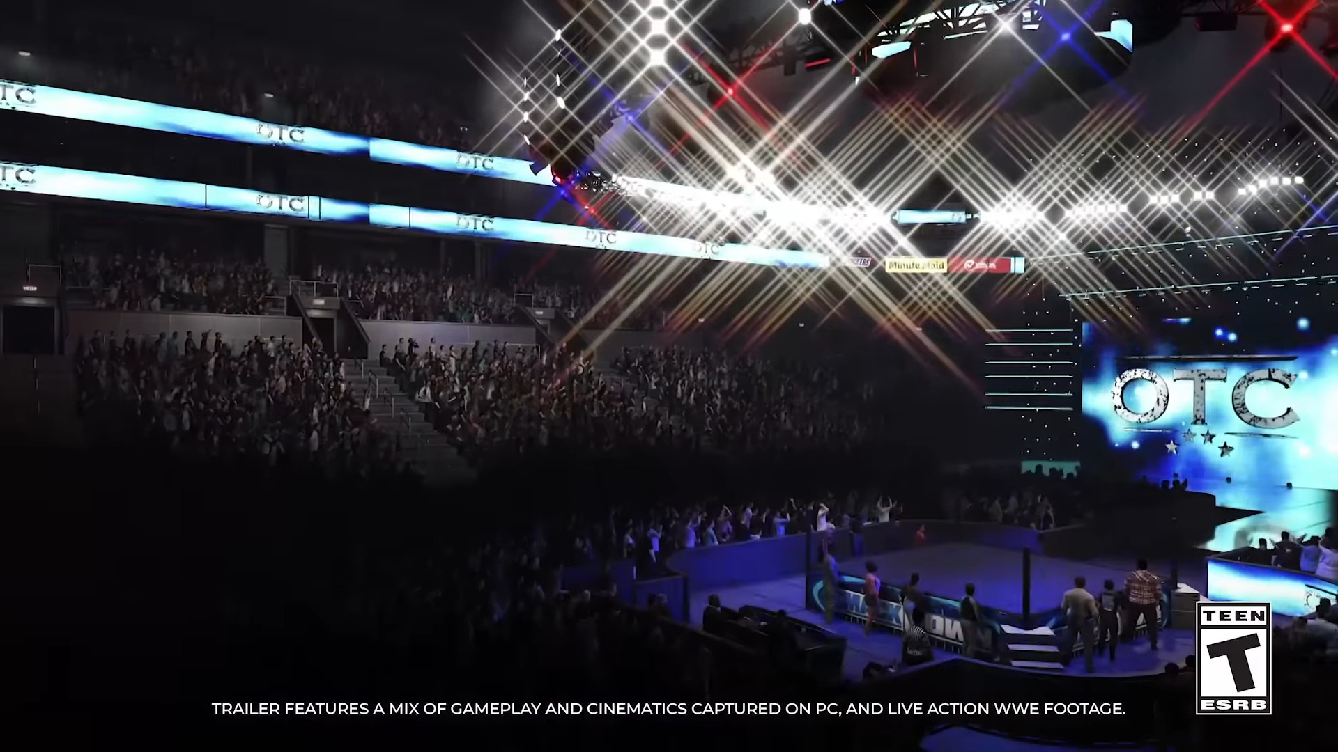 WWE 2K25'te yeraltı maçının promosyon ekran görüntüsü