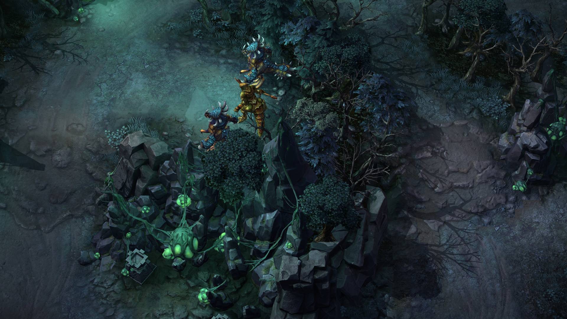 New-Nebed-Classic-2010-MOBA-REMASTER-OF-NEWERTH-NEWNATE KAYNAKLARI Hasta yeşil bitkilerle puslu, kasvetli bir püre alanı
