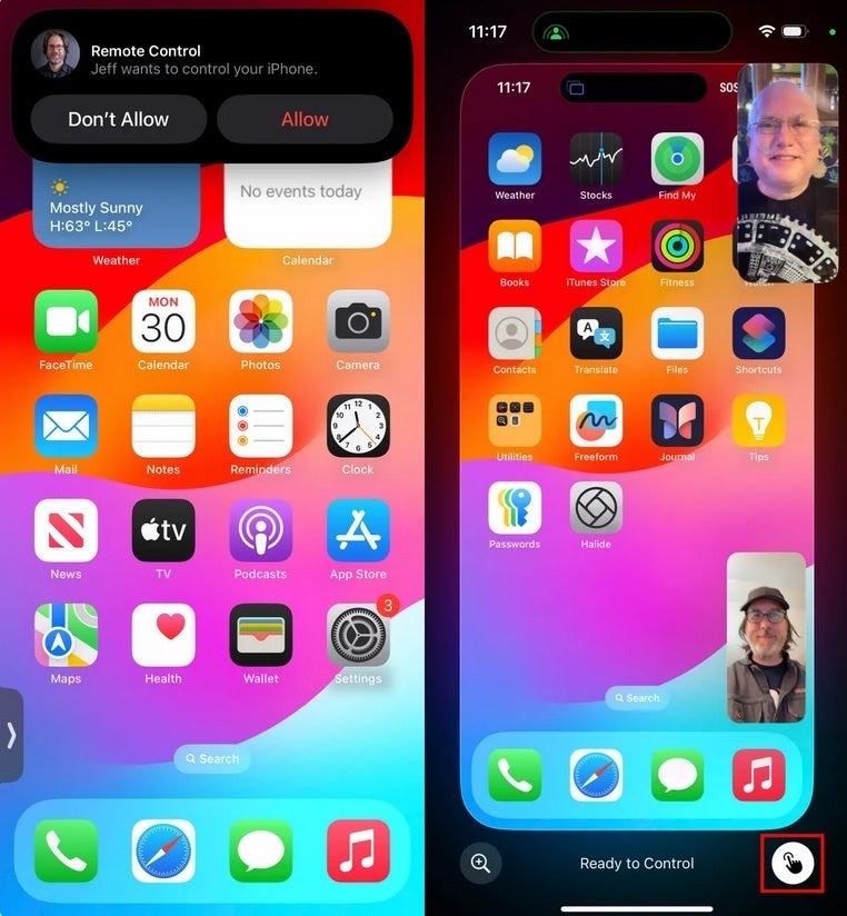 Annenizin iPhone'u uzaktan nasıl tam kontrol alabilirsiniz. | Image Credit -Jeff Carlson/CNET - iOS 18 ile, bir sorunu çözmesine yardımcı olmak için annenizin iPhone'unu uzaktan kontrol edebilirsiniz