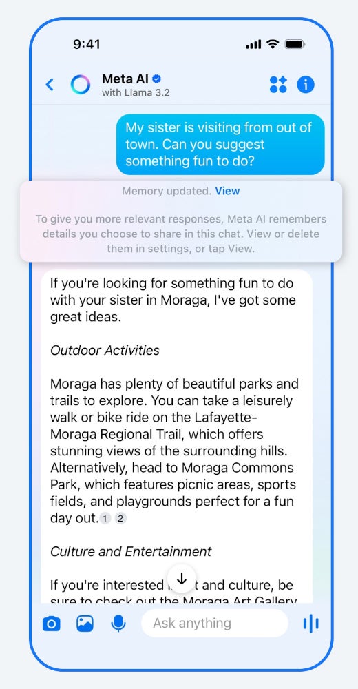 Meta AI WhatsApp ve Messenger'da 1: 1 sohbet kullanacak öneriler için