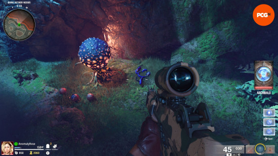 Black Ops 6 Zombies Mezar Easter Egg Şarkı: Karanlık Aether Nexus'ta yerdeki bir çift Bay Meeks kulaklık.