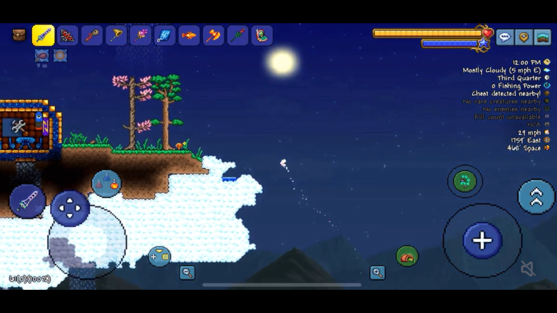 Terraria-1-4-5-Fairy-Transformation-Sky-ASLAND Terraria 1.4.5 Güncellemesi - Oyuncu bir peri dönüşür ve sanal alan oyununda bir Sky Island'a uçar.