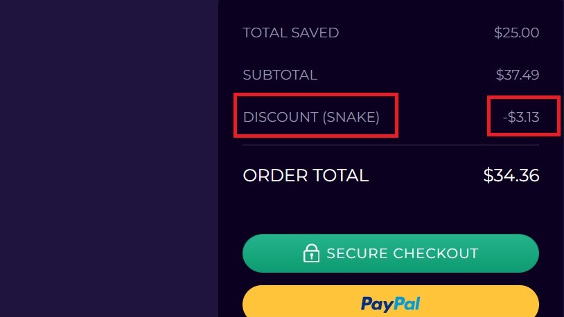 Fiyat% 10 indirim almak için kod yılan kullanımını gösteren cdkeys checkout