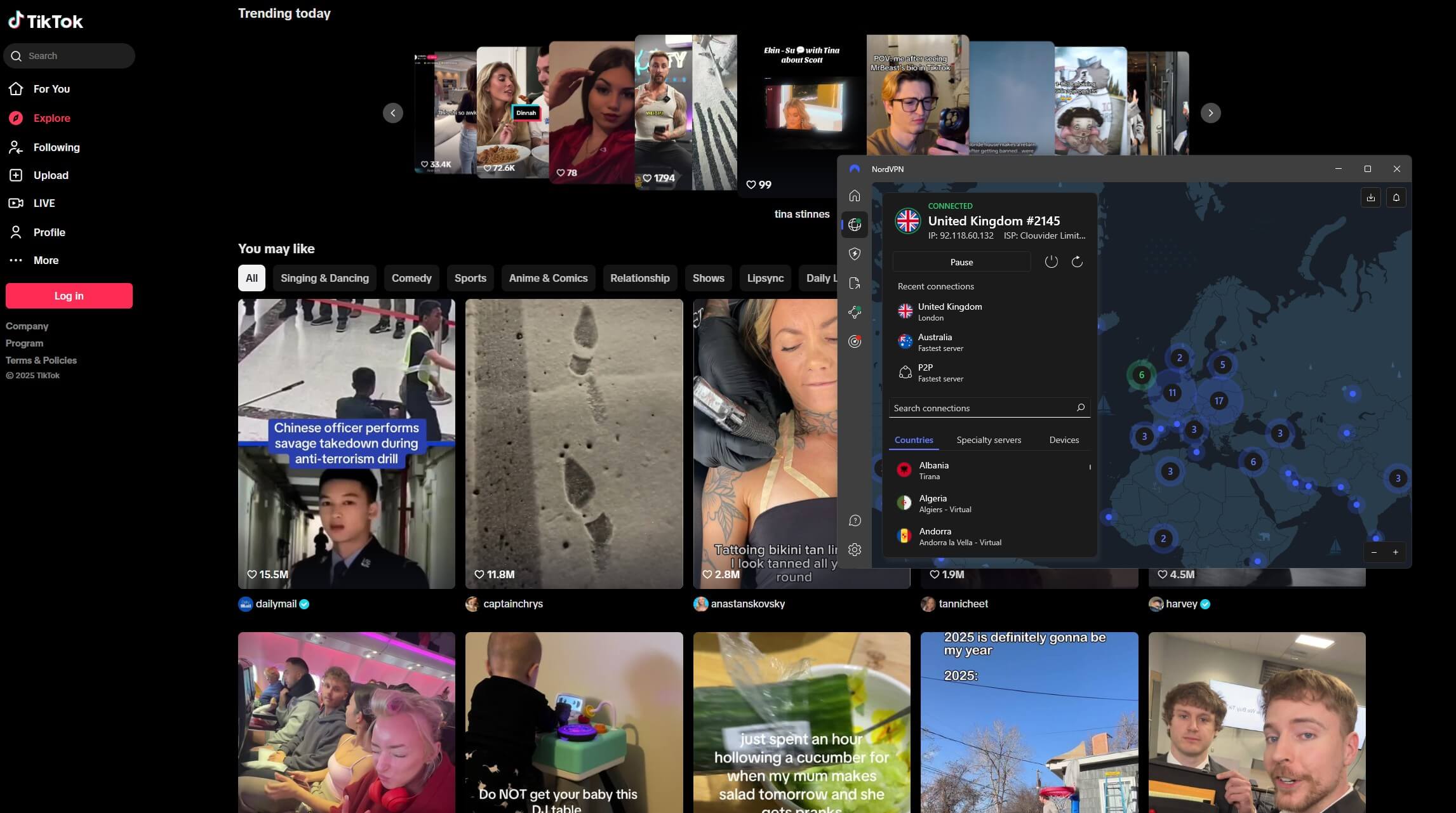 Tiktok ABD Nordvpn'in Engelini Kaldırdı