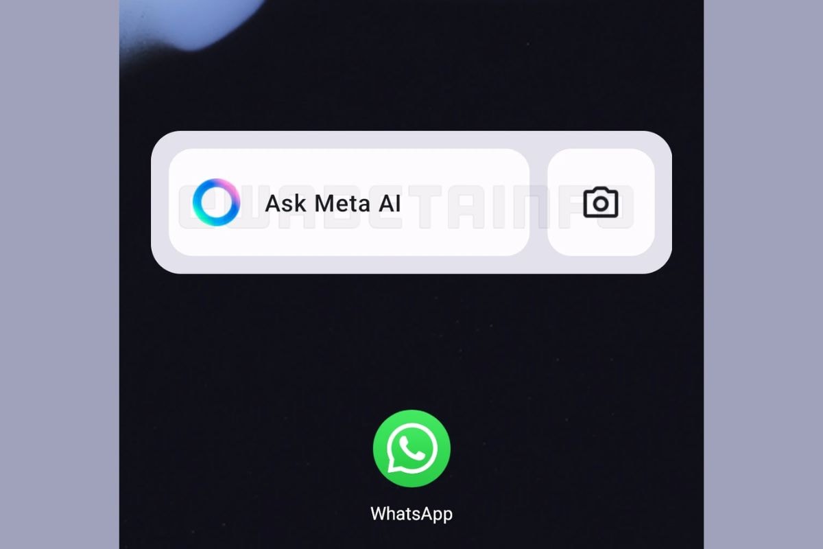 whatsapp meta AI widget'ı wabetainfo WhatsApp Meta AI