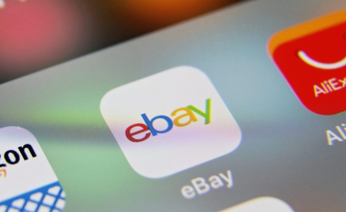 eBay dahil e-ticaret uygulaması simgeleri