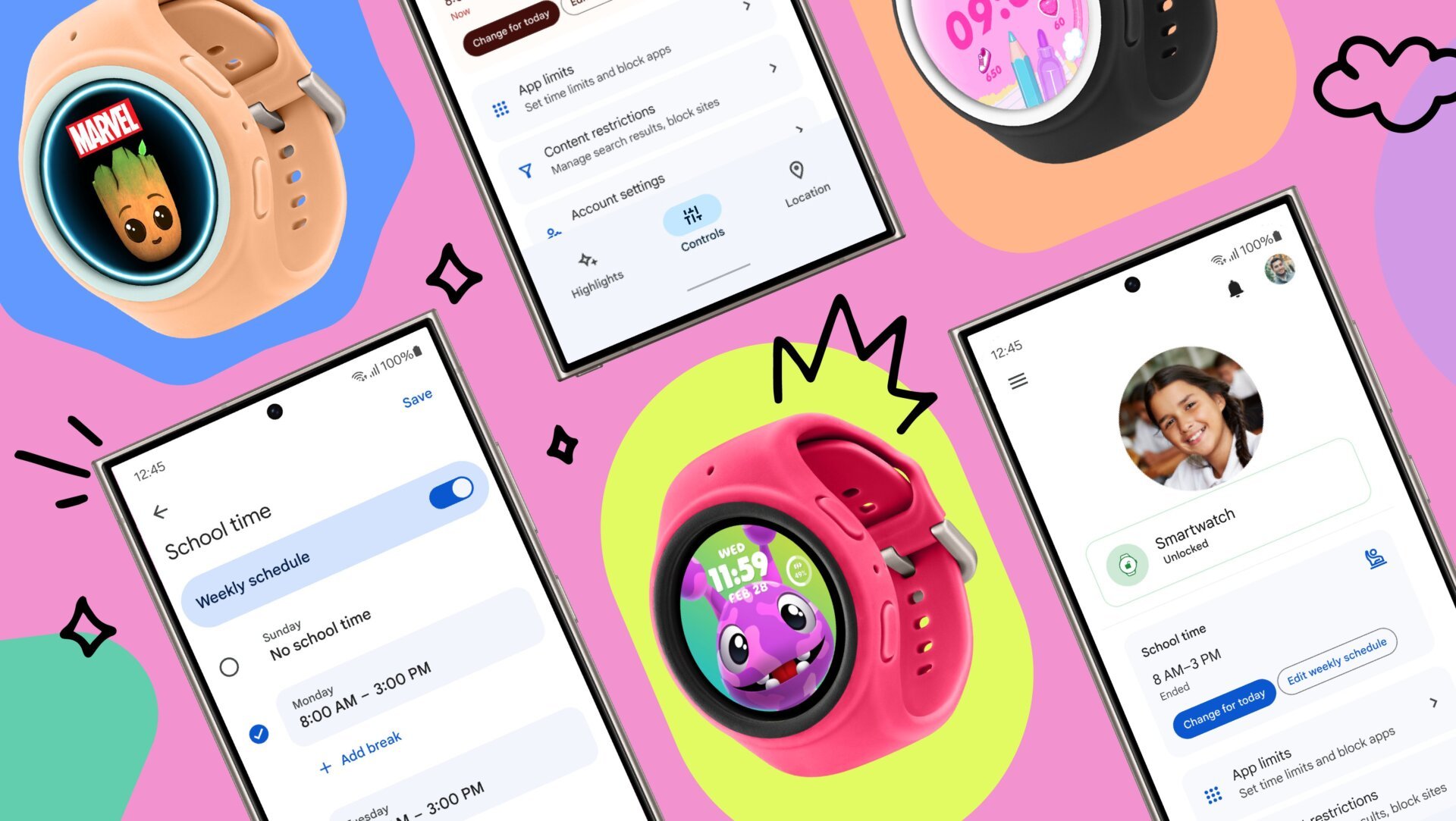 Çocuklar İçin Google Galaxy Watch