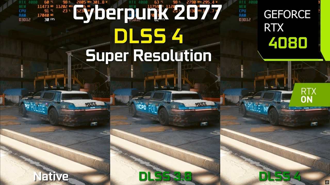 Cyberpunk 2077 DLSS 3.8 ile DLSS 4 Karşılaştırması - Büyük Görüntü Kalitesi İyileştirmesi | RTX 4080 - YouTube
