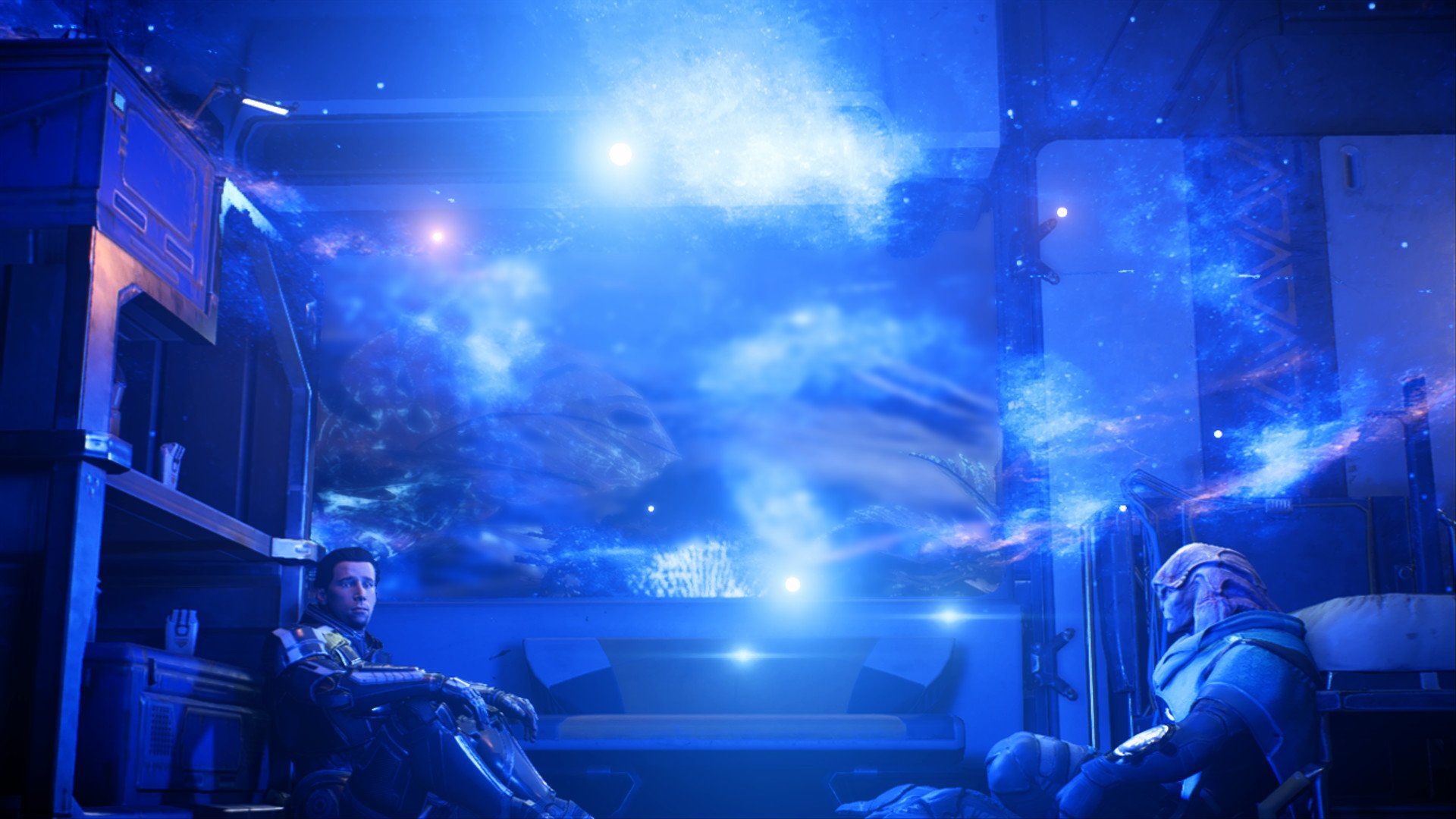 Mass Effect Andromeda'daki karakterler arasındaki konuşma