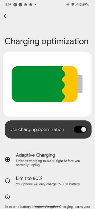 Pixel'de pil şarjını optimize etme. | Resim kredisi-PhoneArena - Google, Pixel 3-Pixel 9 telefonunuzdan kaç şarj döngüsü alacağınızı açıklıyor