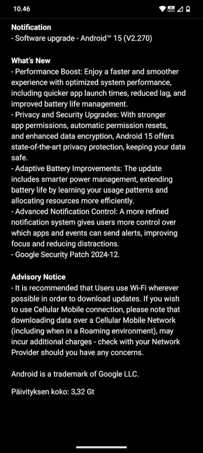HMD'nin Android 15 güncellemesini alan ikinci telefonu Skyline oldu