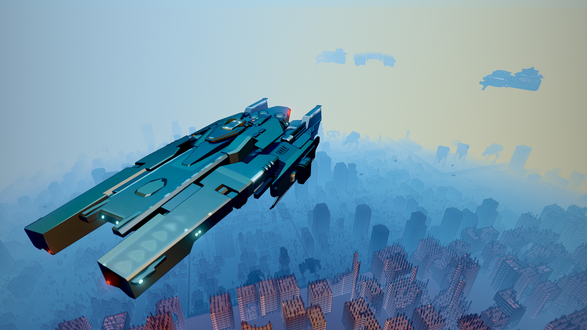 makinenin kalbi-steam-4x-oyun-rts-gerçek zamanlı-taktikler-strateji-oyunlar-kapüşonlu-at-4 Heart of the Machine'in yeni 4X oyun röportajı: Heart of the Machine strateji oyunundan bir uzay gemisi