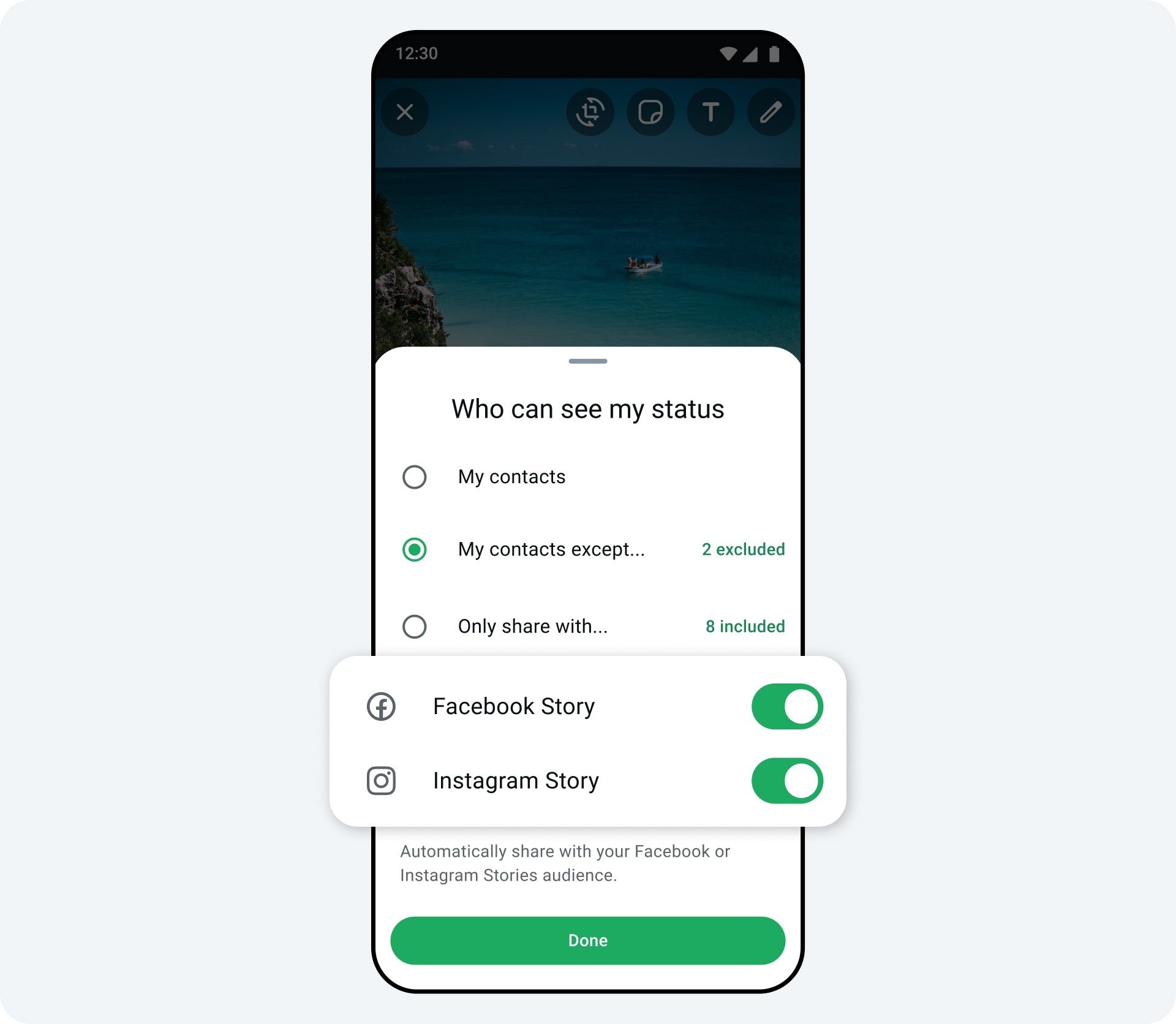 Kullanıcılar WhatsApp içeriklerini Meta'nın diğer platformlarında kolayca paylaşabilecekler | Resim kredisi - Meta - Meta, başka bir platformunu Hesap Merkezinize ekler - WhatsApp
