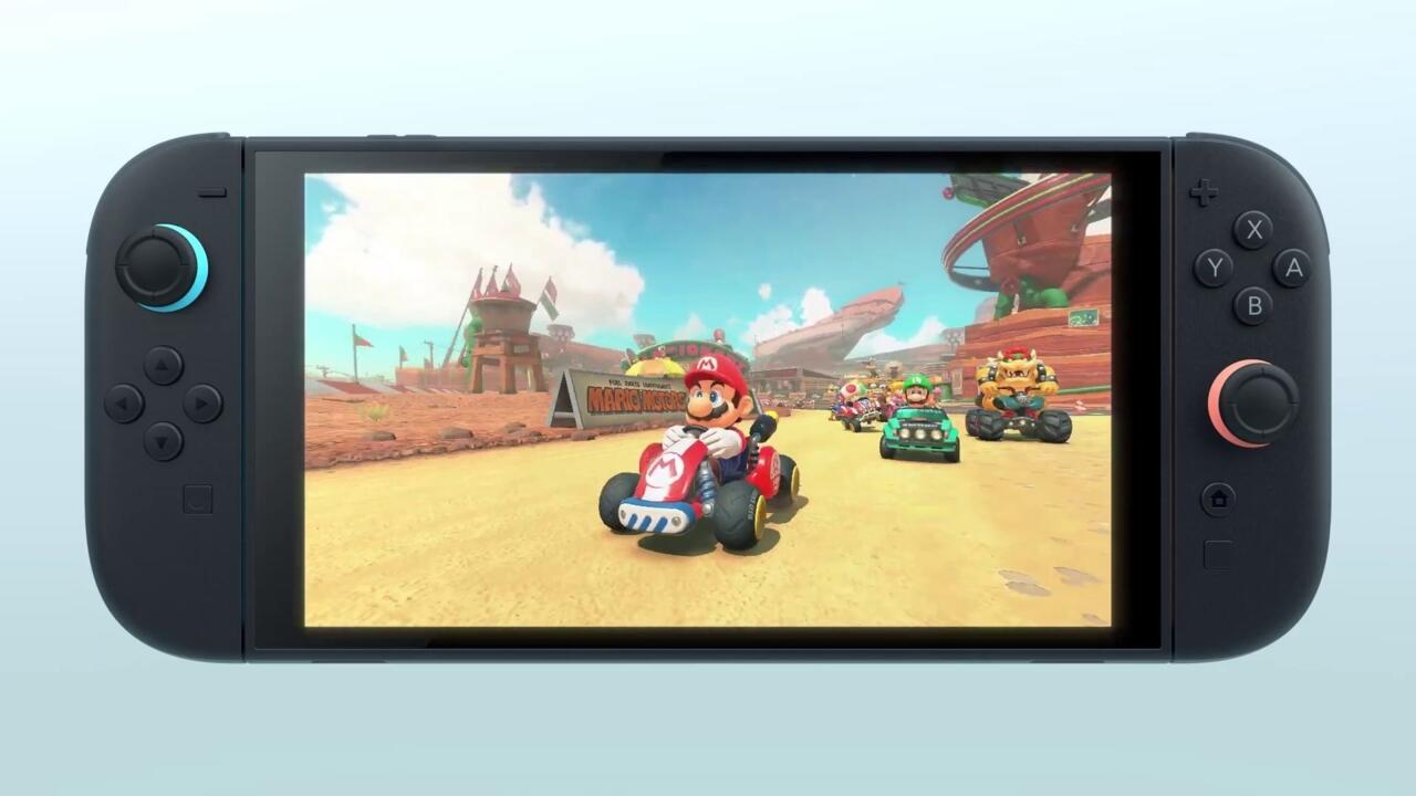 Resmi konsol tanıtım fragmanında görüldüğü gibi Nintendo Switch 2, yeni bir Mario Kart'ı çalıştırıyor.