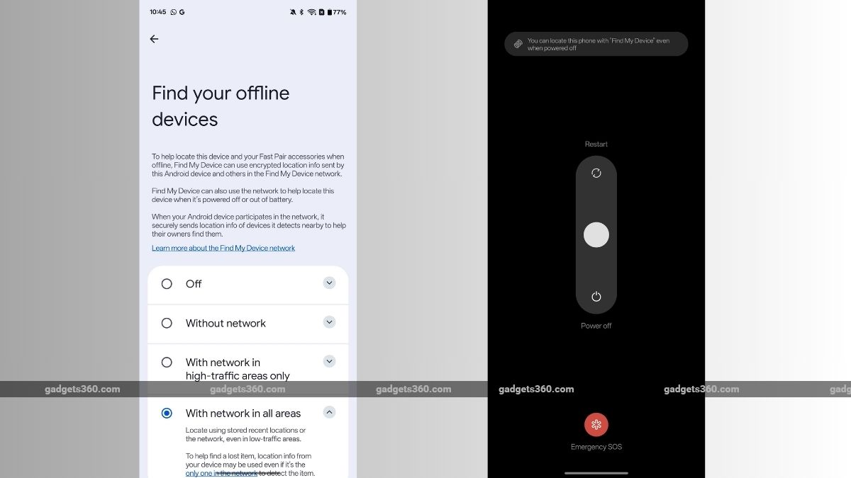 oneplus'ımı bul 13 Google Cihazımı Bul Ağı