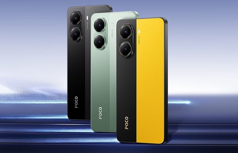 Üç renkli Xiaomi Poco X7 Pro ürün görseli Üç renkli Xiaomi Poco X7 Pro ürün görseli