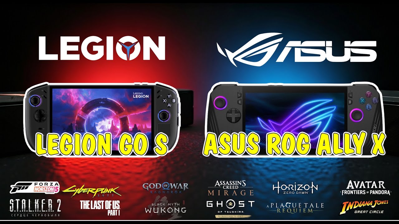Legion Go S Vs Asus Rog Ally X Test Oyunu 15W - 20W - 30W - YouTube