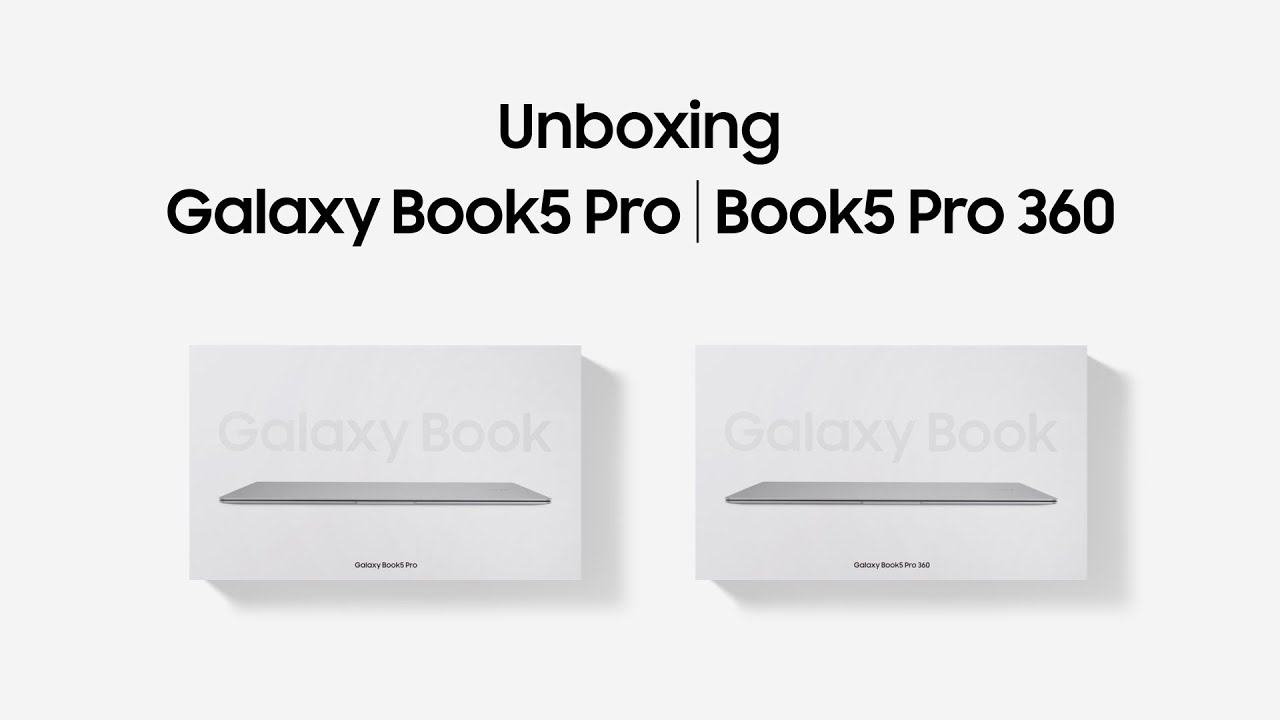 Galaxy Book5 Pro'nun Kutusunu Açma | Book5 Pro 360 | Samsung - YouTube
