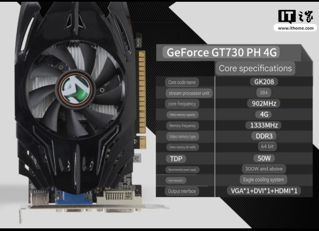 GeForce GT 730 Maxsun PH 4G Özellikleri