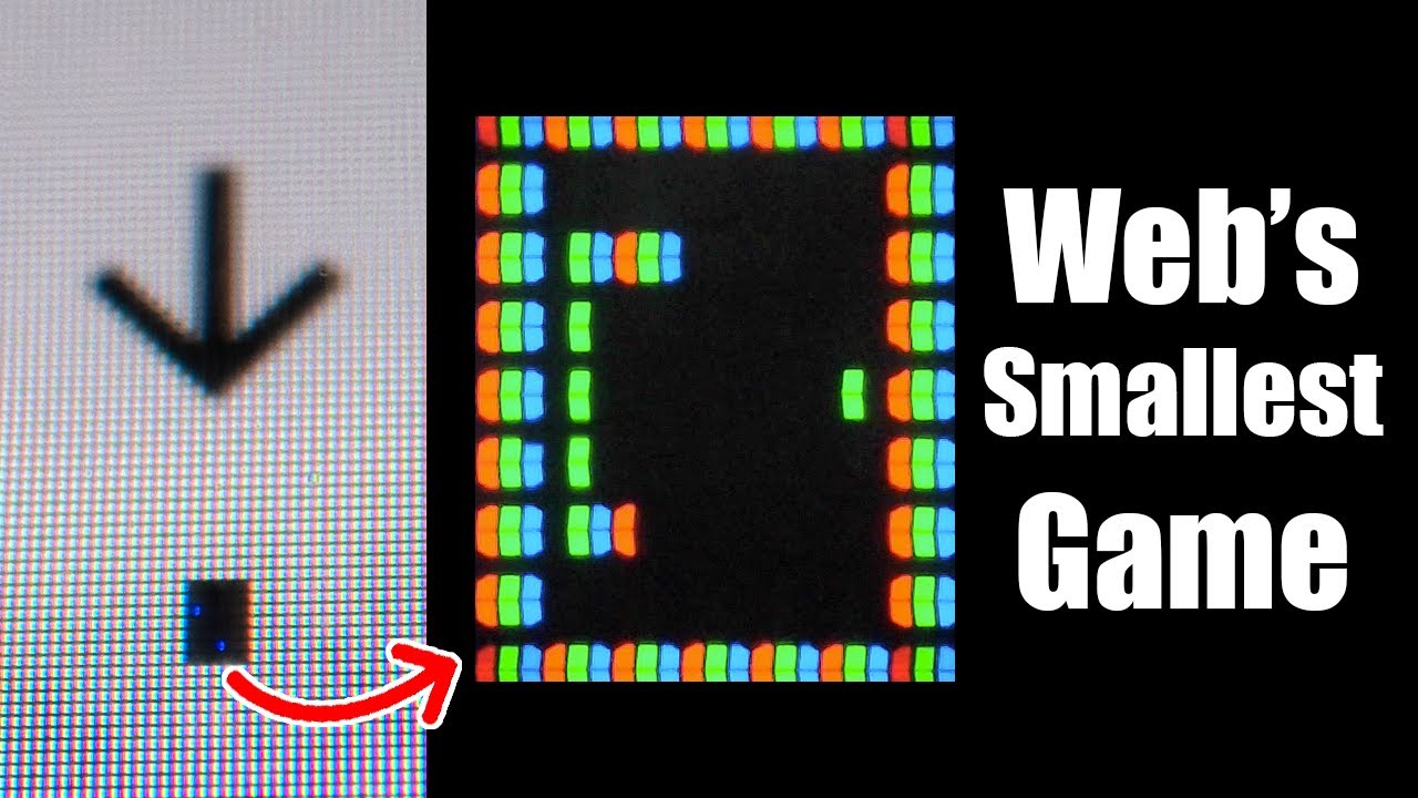 Subpixel Snake: Web'in En Küçük Oyunu - YouTube