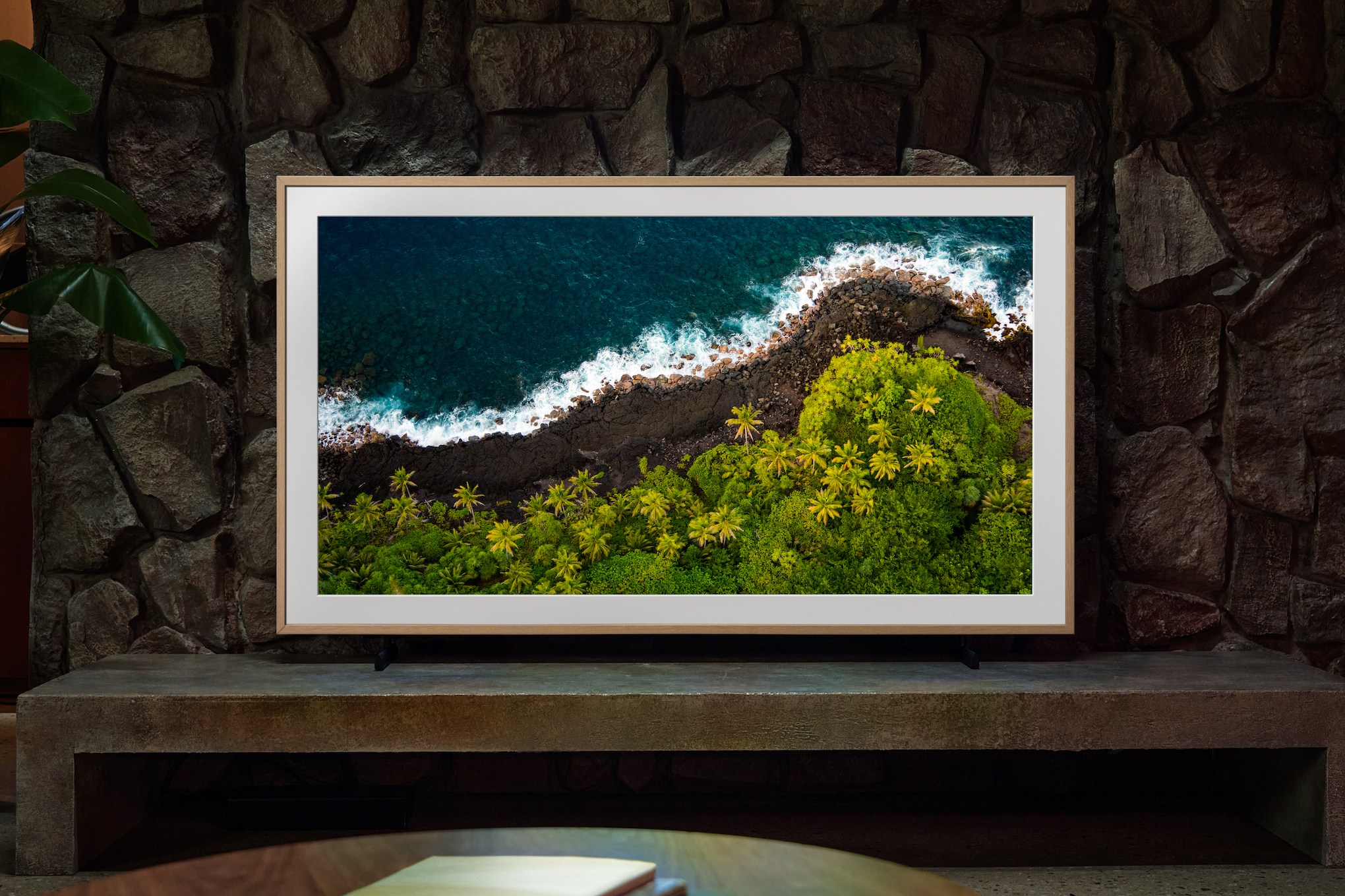 Samsung, sanat eserlerini sergileyen çerçeve.