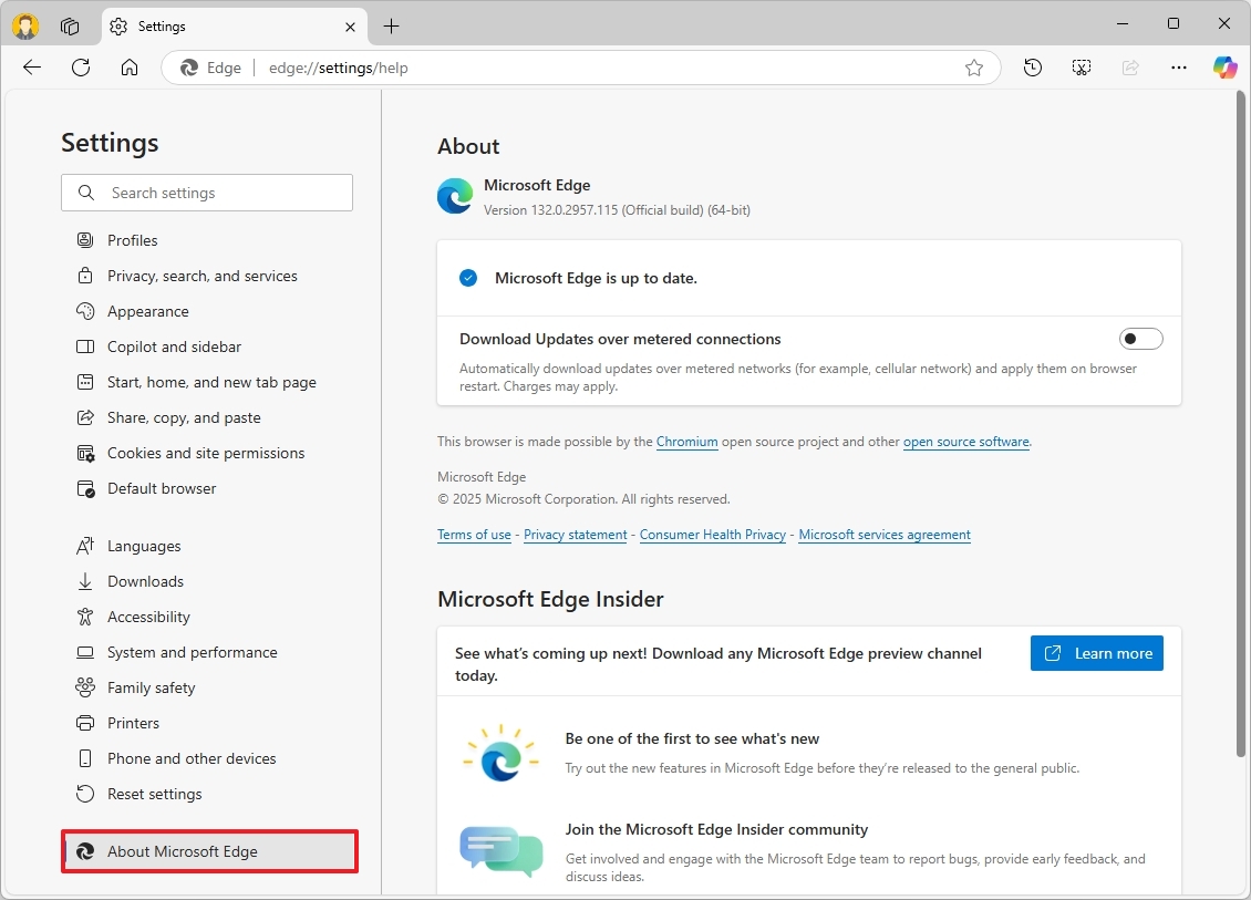 Microsoft Kenarı Hakkında
