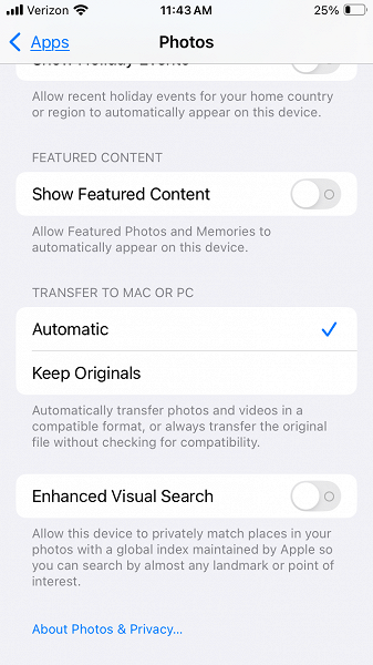iPhone'lar, Apple'ın bahsetmediği, varsayılan olarak etkinleştirilmiş bir özellik nedeniyle kullanıcıların fotoğraflarını Apple sunucularına gönderiyor