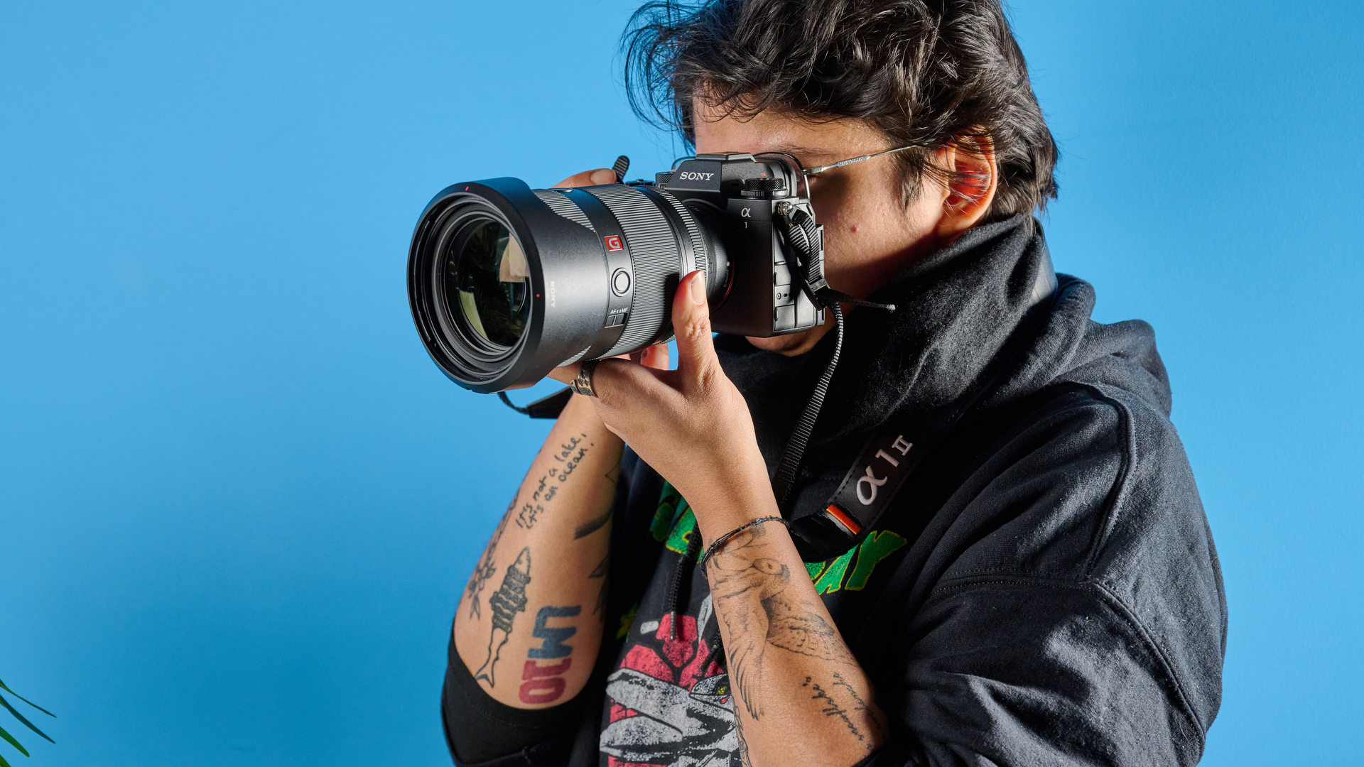Siyah Sony A1 II Spor ve Yaban Hayatı Fotoğrafları için Aynasız Kamera