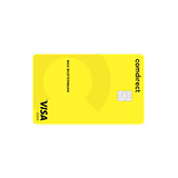 Comdirect Visa Banka Kartı Parlak sarı çip ile.